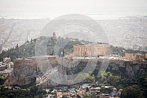 At the top of Mount Lycabettus, Athens in Greece