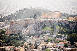 At the top of Mount Lycabettus, Athens in Greece