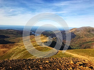 From the top of Mount Snowdon