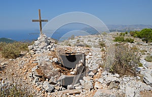 Top of mount Srd Dubrovnik Croatia