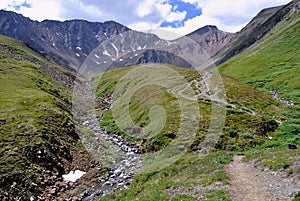 Top of the mountain river.