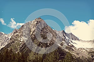 The top of the mountain