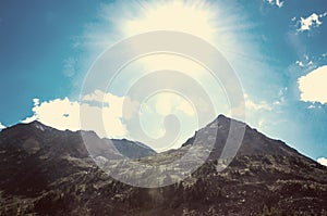 The top of the mountain