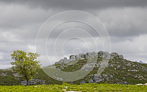 In the top of the mountains, land of the Iberian Wolf, Geres National Park, Minho.