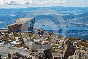 Top of Mt. Wellington in Hobart, Tasmania state of Australia.