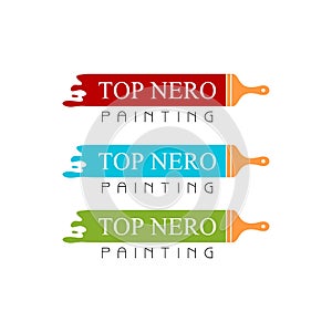 Top nero painting illustration vector