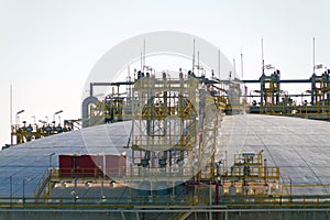 Top of an Oil and Gas Storage Tank