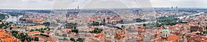 Top Panoramical View of Prague