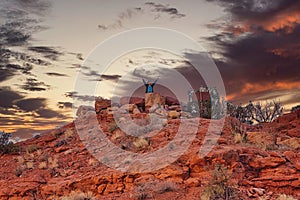 The Top of Park Avenue Trail at Arches National Park