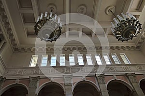 Top part of railway hall of Ruse station