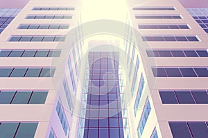 Top part skyscraper bottom view