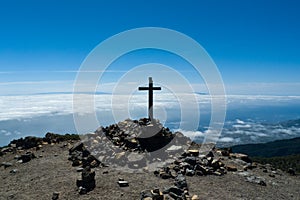 Top of Pico de la Nieve mountain, La Palma island photo