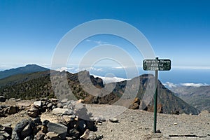 Top of Pico de la Nieve mountain, La Palma island photo