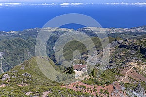 On top of pico ruivo mountain, Madeira photo