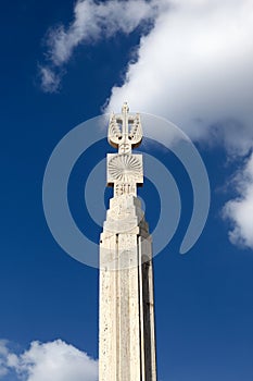 Top of pillar at cascade in Yerevan