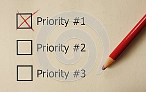 Top Priority check box