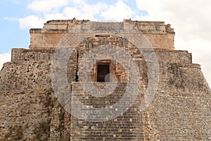 The top of the Pyramide of the Magician Piramide del Advino Uxmal, Merida, Mexico