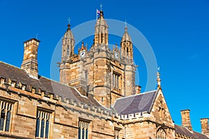 Top of The Quadrangle building in University Of Sydney