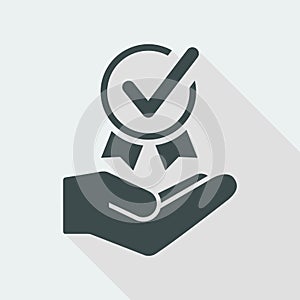 Top quality certification - Vector web icon