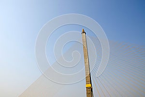 Top of Rama 8 Bridge in Bangkok,Thailand