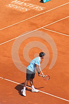 Top ranked tennis player Roger Federer