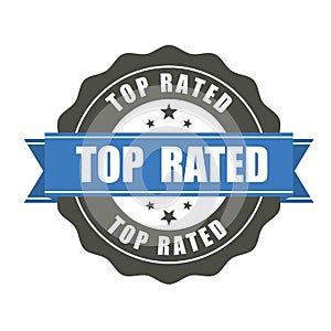 Top Rated badge - award sticker