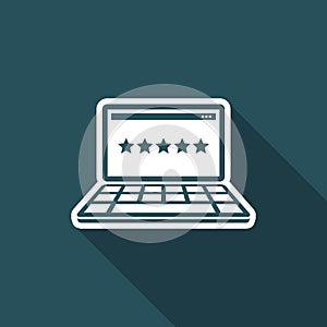 Top rating web - Flat minimal icon