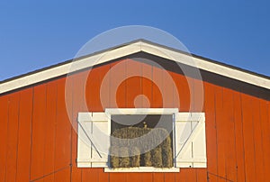 The top of a red barn in central FL