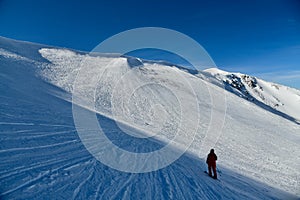 The top ridge of Emperial bowl area of Breckenridge ski resort.