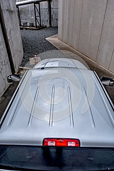 Top roof view of a heavy duty pickup truck