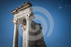 Top of Sanctuary of Apollon Ylatis at Kourion Archaeological sit