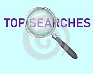 Top SearchesText focused with Magnifying Glass Vector