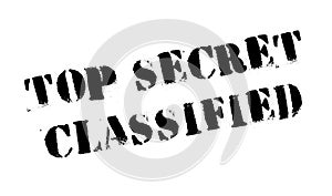 Top Secret Classified rubber stamp