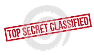 Top Secret Classified rubber stamp