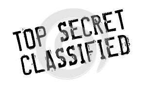 Top Secret Classified rubber stamp