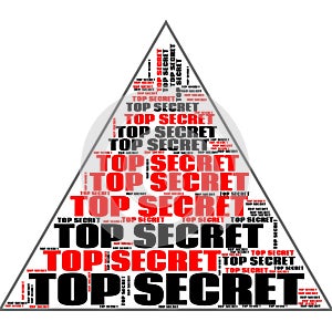 Top Secret Conspiracy Files Abstract Background Text Shapes