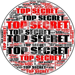 Top Secret Conspiracy Files Abstract Background Text Shapes