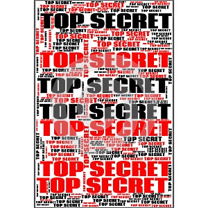 Top Secret Conspiracy Files Abstract Background Text Shapes