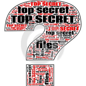 Top Secret Conspiracy Files Abstract Background Text Shapes