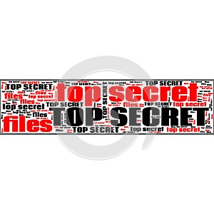 Top Secret Conspiracy Files Abstract Background Text Shapes