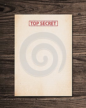 Top secret document. photo