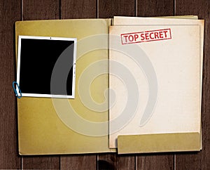 Top secret folder. photo