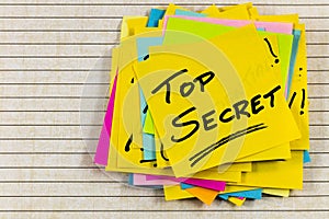 Top secret security classified private confidential information access