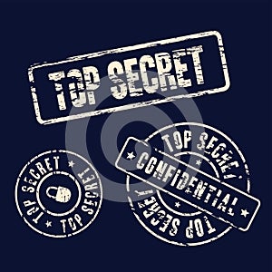 Top secret stamp set