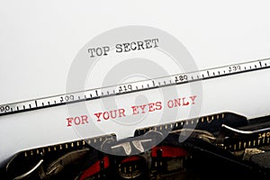Top Secret Typewriter
