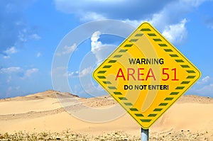 Top-secret US Air Force base`Area 51`.