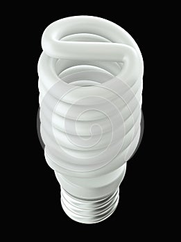 Top Side view of Energy efficient light bulb