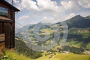 Top of the Sonntag Funicular in Stein,  Austria