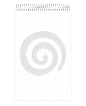Top spiral legal size dot grid notebook with tear off sheets