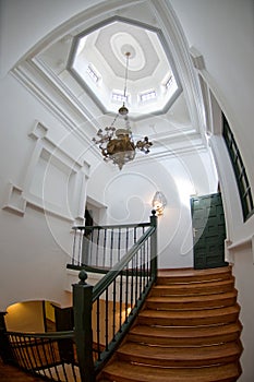 Top of the stair in a stately home